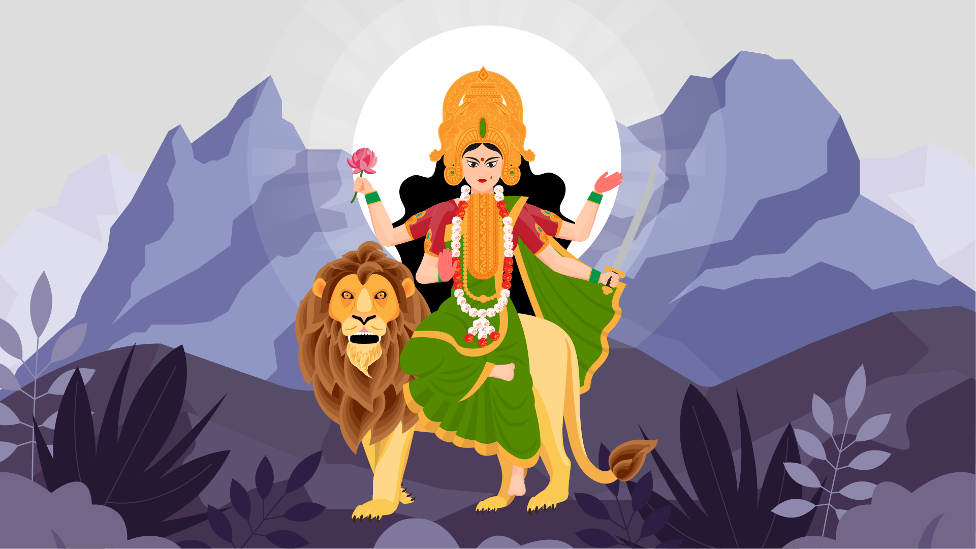 The Story of Goddess Katyayani and the Battle with the Mahishasur.